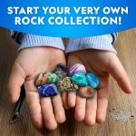National Geographic Gigantic Gemstone Dig Kit with 50 Real Gemstones | Giant Dig Brick, Amethyst, Quartz & Tiger's Eye, Gem Mining Activity, Excavation Tools, Magnifying Glass, Birthday Gift - Image 4