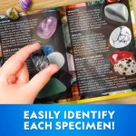 National Geographic Gigantic Gemstone Dig Kit with 50 Real Gemstones | Giant Dig Brick, Amethyst, Quartz & Tiger's Eye, Gem Mining Activity, Excavation Tools, Magnifying Glass, Birthday Gift - Image 5