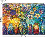 Stained Glass Puzzles Flower of Life Puzzles for Adults 1000 Piece, Jigsaw Puzzles for Adults, Adult Challenging Game Toys, Impossible Puzzle, Family Decoration Puzzle - Image 4
