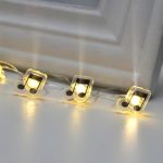 GUOCHENG 6.56ft 20 LED Music Note String Lights, Battery Operated Warm White Stave Shaped Decorative Fairy Lights, Musical DIY Gift for Music Lover - Image 7