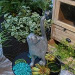 Newman House Studio Garden-Statues Cat-Figurines Home Garden Decor - Farmhouse Backyard Polyresin Kitten 7.6L x 4W x 14.5H inch - Image 7
