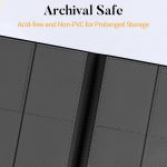 Heavy Duty Card Binder, Fabmaker 9 Pocket Trading Card Binder for 360 Cards | Sleek Side-Loading Card Album, Sturdy Card Collection Folder for Game Cards, Sport Cards, Black - Image 4