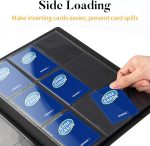 Heavy Duty Card Binder, Fabmaker 9 Pocket Trading Card Binder for 360 Cards | Sleek Side-Loading Card Album, Sturdy Card Collection Folder for Game Cards, Sport Cards, Black - Image 5