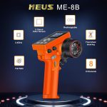 MEUS RACING ME-8B RC Transmitter 6 Channels 2.4GHz and Receiver for 1/8 1/10 1/18 1/24 1/30 RC Crawler Car Boat TRX4 TRX4M SCX10 SCX24 SCX30 Upgrades Parts (with 04B Receiver, Orange) - Image 3