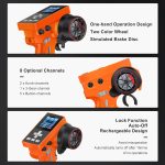 MEUS RACING ME-8B RC Transmitter 6 Channels 2.4GHz and Receiver for 1/8 1/10 1/18 1/24 1/30 RC Crawler Car Boat TRX4 TRX4M SCX10 SCX24 SCX30 Upgrades Parts (with 04B Receiver, Orange) - Image 6