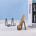 Artliving Plate Stands for Display - Iron Easel Stand Plate Holder Display Stand Picture Frame Stand for Pictures | Photo|Decorative Plate |Dish | Tabletop Art - 3 inch-Black - Image 4