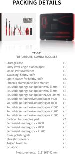 DSPIAE Departure Tool Combo Set – Precision Hobby Tools for Model Building, Gunpla, Crafting, and DIY Projects - Image 3