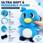 Blue Penguin Plush Toy, 25cm Soft Gaming Character Stuffed Doll, Cute Sibling-Inspired Game Plush, Huggable Collectible Plush for Kids, Room Decor & Gift - Image 4