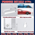 Clear Acrylic Toy Car Display Case 1: 24 Scale Diecast Display Box Wall Mounted Shelf for Storage Toy Car Mini Model Race(24 Grids) - Image 4