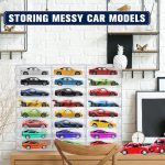 Clear Acrylic Toy Car Display Case 1: 24 Scale Diecast Display Box Wall Mounted Shelf for Storage Toy Car Mini Model Race(24 Grids) - Image 6