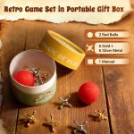 TriMagic Metal Jacks Game with Ball Classic, Jax Toy, Vintage Jacks and Ball Set, Original Jax Game for Kids and Adults, Retro Old School Toys for Family, Old Fashioned Nostalgic Gifts - Image 3