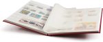 LIGHTHOUSE – “BASIC” Hard Cover Stockbook for Stamps – 32 White Cardstock 9”x12” (A4) Pages with Glassine Strips - Red - Image 4