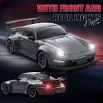RC Drift Car, 1:24 Remote Control Car for Kids, 20KM/H 4WD High Speed RC Cars with LED Lights, Two Batteries, Extra Drifting Tires, Vehicle for Adults Boys Girls - Image 5