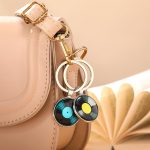 Sureio 10 Pcs Retro Vinyl Record Album Keychain Music Recording Player Metal Dj Pendant Charm Key Chain Gift for Music Lover - Image 4