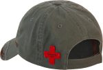 OKX Adult Unisex MASH TV Show Medi-Vac Logo Olive Green Adjustable Baseball Hat - Image 3