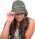 OKX Adult Unisex MASH TV Show Medi-Vac Logo Olive Green Adjustable Baseball Hat - Image 5