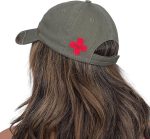 OKX Adult Unisex MASH TV Show Medi-Vac Logo Olive Green Adjustable Baseball Hat - Image 10