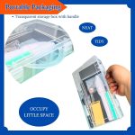 Gundam Model Tool Kit, 64pcs Hobby Modeler Basic Tool Set for Minature Bandai Models, Cars, Airplanes, Buildings, Gundam, Robots Repairing Fixing - Image 7