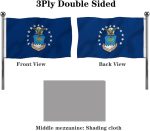 Jayus Blue US Air Force Military Flags 4x6 Outdoor Double Sided Heavy Duty United States Air Force Flag Banner with 2 Grommets - Image 3