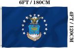 Jayus Blue US Air Force Military Flags 4x6 Outdoor Double Sided Heavy Duty United States Air Force Flag Banner with 2 Grommets - Image 6