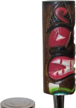 Kool Collectibles Hand Carved Wooden Tiki Beer Tap Handle Sports Bar Kegerator Breweriana Totem - Image 3