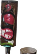 Kool Collectibles Hand Carved Wooden Tiki Beer Tap Handle Sports Bar Kegerator Breweriana Totem - Image 4