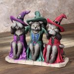 Veronese Design 4 7/8 Inch See No Evil Hear No Evil Speak No Evil Witch Cats Resin Animal Collectible Figurine - Image 5
