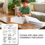 5-Pack Toploader Trading Card Storage Box, 4 Row 3200 Count Cardboard Box | Storage Box for Basketball/MTG/TCG/Sports/Game Cards Organizer and Collection (White) - Image 9