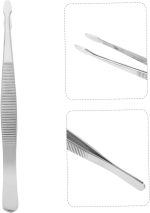 YARNOW Stainless Tweezers for Philately Collectors Anti-Static Long Curved Tongs for Stamps and Jewelry 6-inch Length - Image 10