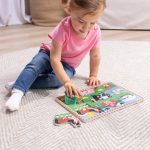 Melissa & Doug Wooden Peg Puzzle Set – 4-Pack Vehicle, Farm, Safari & Pet Animal Themes – Educational Puzzles for Toddlers and Preschoolers Ages 2+ - Image 3