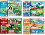 Melissa & Doug Wooden Peg Puzzle Set – 4-Pack Vehicle, Farm, Safari & Pet Animal Themes – Educational Puzzles for Toddlers and Preschoolers Ages 2+ - Image 6