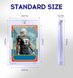 100ct Magnetic Card Holder, 35pt One Touch Card Holder, U-V Protectors Hard Plastic for Trading Cards, Magnet Case, Sports, Game, Football, Baseball - Image 8
