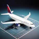 Sky Trek Model Airplanes Delta Airplane Airlines Plane Aircraft Model for Display Collection and Gifts. - Image 4