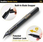High Precision Detail Craft Knife Pro - 30 Degree Blade Utility Knife - Art, Craft, Model Making (1 Pro Knife, 10 Black Blades) - Image 4