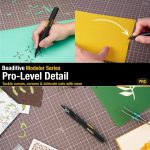 High Precision Detail Craft Knife Pro - 30 Degree Blade Utility Knife - Art, Craft, Model Making (1 Pro Knife, 10 Black Blades) - Image 7