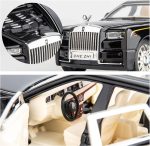 BDTCTK 1/32 Rolls-Royce Phantom Model Car,Zinc Alloy Pull Back Toy car with Sound and Light for Kids Boy Girl Gift (Black) - Image 6