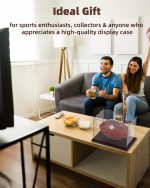 Fitense Full Size Acrylic Football Display Case Solid Wood Base | UV protective transparent holder with removable bracket, storage for signed football sports memorabilia collectibles - Image 7