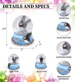 Puffin Snow Globe - Sparkly Water Globe Figurine with Sparkling Glitter, Collectible Novelty Ornament for Home Decor, for Birthdays, Christmas, and Valentine's Day - 65mm - Image 3