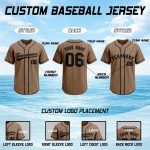 Custom Pinstripe Baseball Jersey Printed Stitched Personalized Baseball Shirts Sports Team Uniform for Women Men Youth Fans - Image 4