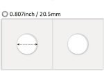 Boen 20.5mm Coin Flips 300Pcs 2x2 Cardboard Holders for Penny Dime | Precision die-cut from non-PVC virgin wood pulp, these holders fold cleanly with perfectly aligned windows - Image 3