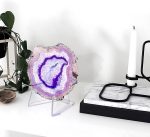 Hipiwe 10 Packs Acrylic Easel Stands X-Large Clear Rock Display Holder | Coin Dispaly Easel for Displaying Agate Slices Coins Challenge Medals Casino Chips, 2.7 Inch Tall - Image 4