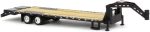 Greenlight 30390 Gooseneck Trailer - Black with Red and White Conspicuity Stripes (Hobby Exclusive) 1:64 Scale Diecast for Unisex Adult - Image 3