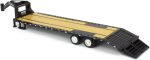 Greenlight 30390 Gooseneck Trailer - Black with Red and White Conspicuity Stripes (Hobby Exclusive) 1:64 Scale Diecast for Unisex Adult - Image 5