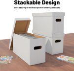 NUMINA 3 Pack Comic Book Storage Boxes Short Box Organizer for Collectors | 150-175 Comics Capacity, Reinforced Handles, Stackable Design, Heavy-Duty Cardboard, Easy Assembly, Acid-Free - Image 6
