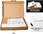 NUMINA 3 Pack Comic Book Storage Boxes Short Box Organizer for Collectors | 150-175 Comics Capacity, Reinforced Handles, Stackable Design, Heavy-Duty Cardboard, Easy Assembly, Acid-Free - Image 7