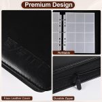 BYSTER Coin Collection Book, 20 Pack 240 Pockets Coin Sleeves, Faux Leather Coin Collection Holder Album, Coin Collection Organizer Storage Box Case (Coin Flips Not Included), Black - Image 4