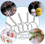 Paxcoo 50Pcs Keychains with Chain and 50 Pcs Jump Rings, Keychain Rings Kit Findings Bulk for Keychain Making Supplie DIY Crafts - Image 5