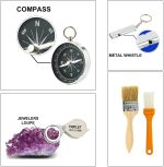 17PCS Geology Rock Pick Hammer Kit, 32oz Hammer & 3 PCS Digging Chisels Set for Rock Hounding, Gold Mining & Prospecting Equipment Tool with Multi-function Sholve, Compass, Whistle, Chisel - Image 5