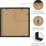 12.6x12.6 Vinyl Record Frame 1 Pack, Black Wooden Album Cover Display Frame with Tempered Glass Cover for Any 12 By 12 Inch Lp Record Cover - Image 5