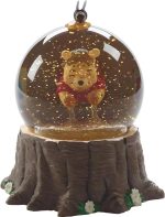 Pooh Bear Musical Snow Globe, Honey Scene, Resin and Glass, 5.5 in | Wind-up music box, hand-painted resin figure, glass globe, collectible display, holiday & birthday gift for fans - Image 3